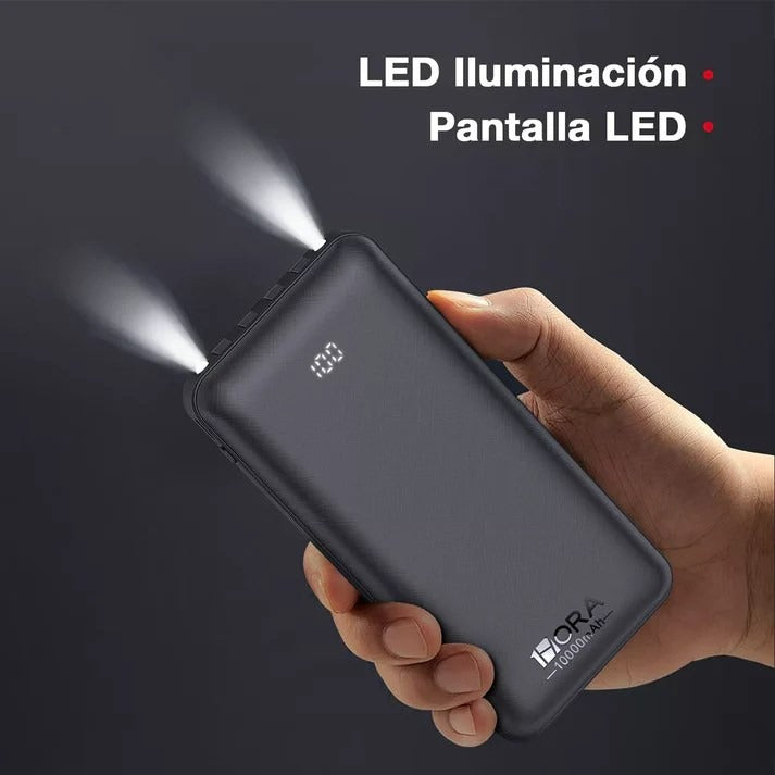 Power Bank 10000mah Portátil 4 Cables 1H