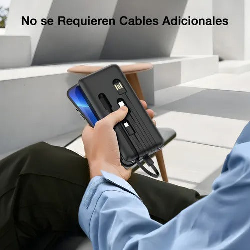 Power Bank 10000mah Portátil 4 Cables 1H
